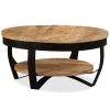 Coffee Table Solid Rough Mango Wood 25.6"x12.6"