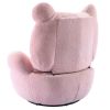 Orisfur. Swivel Accent Chair; Teddy Short Plush Particle Velvet Armchair; 360 Degree Swivel Barrel Chair for Living Room; Hotel; Bedroom; Office; Loun