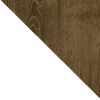 Manhattan Comfort Liberty Mid-Century Modern Nightstand 1.0 with 1 Cubby Space and 1 Drawer in White and Rustic Brown with Solid Wood Legs