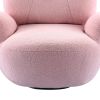 Orisfur. Swivel Accent Chair; Teddy Short Plush Particle Velvet Armchair; 360 Degree Swivel Barrel Chair for Living Room; Hotel; Bedroom; Office; Loun