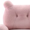 Orisfur. Swivel Accent Chair; Teddy Short Plush Particle Velvet Armchair; 360 Degree Swivel Barrel Chair for Living Room; Hotel; Bedroom; Office; Loun