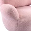 Orisfur. Swivel Accent Chair; Teddy Short Plush Particle Velvet Armchair; 360 Degree Swivel Barrel Chair for Living Room; Hotel; Bedroom; Office; Loun